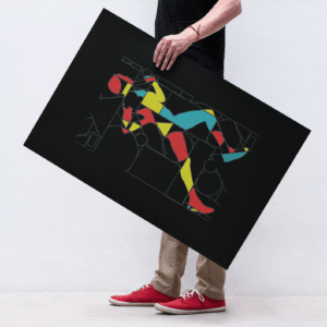 Run Editable AI Vector Poster